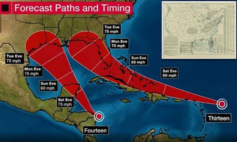 Two Tropical Storms Could Threaten The Gulf Coast Within The Same 24