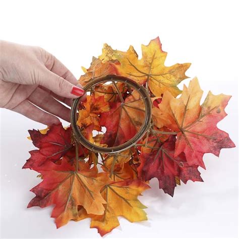 Fall Leaves And Berries Candle Ring Fall Florals Fall And
