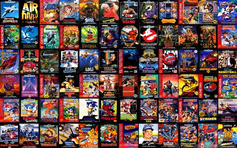 Video Game Wallpapers Classic Desktop Background Collage Sega Genesis Games Collage