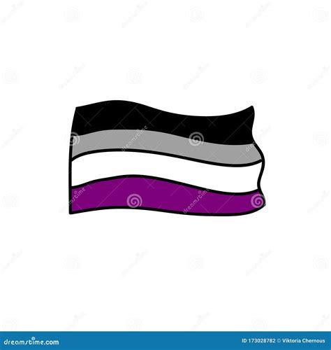 Asexual Flag Symbol Or Emblem Of Asexual People Man And Woman Stock Image CartoonDealer Com