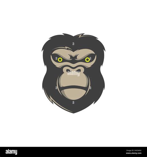 Cool Face Gorilla Logo Design Vector Graphic Symbol Icon Sign