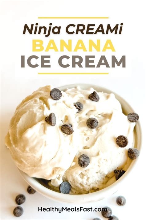 Ninja CREAMi Banana Ice Cream Recipe Recipe Banana Ice Cream Recipe Healthy Ice Cream
