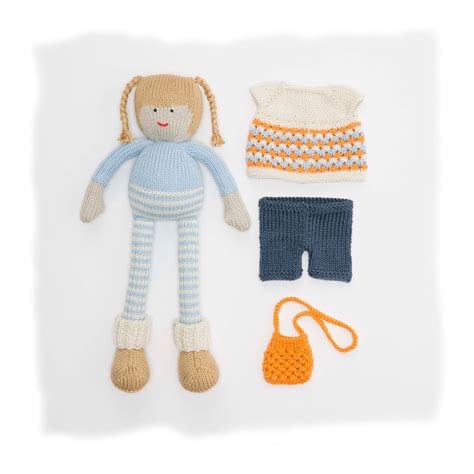 Polly Girl Toy Doll Knitting Pattern Etsy
