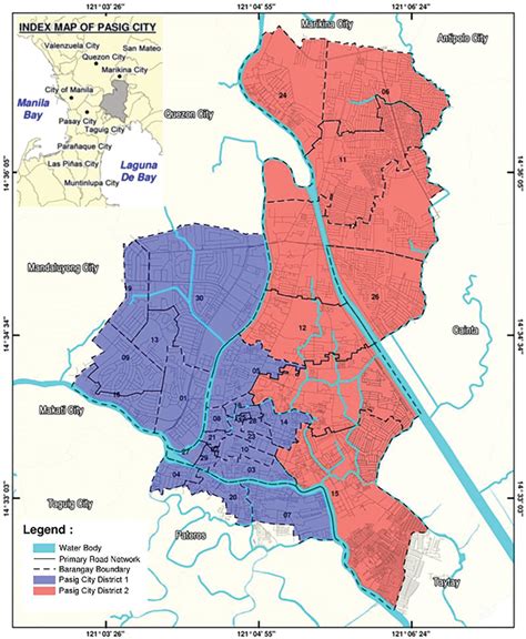 Pasig City Administrative Map Source Pasig City Comprehensive Land