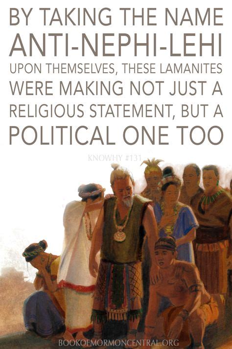 Why Did Converted Lamanites Call Themselves Anti Nephi Lehies Book