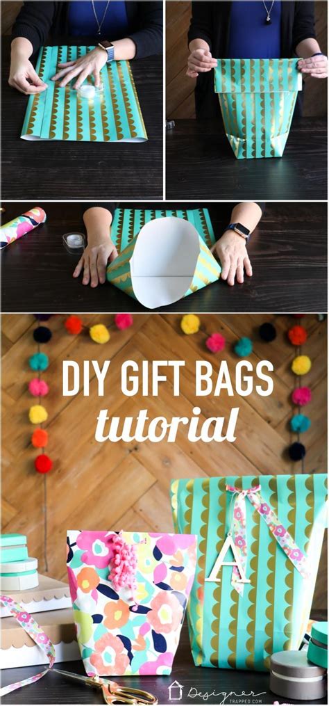 Omg This Is Genius Learn How To Make A T Bag From Wrapping Paper