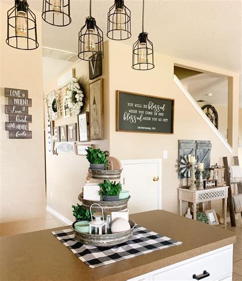 Add 2 or more over a kitchen island for a bold statement. Industrial rustic chandelier completes the modern ...
