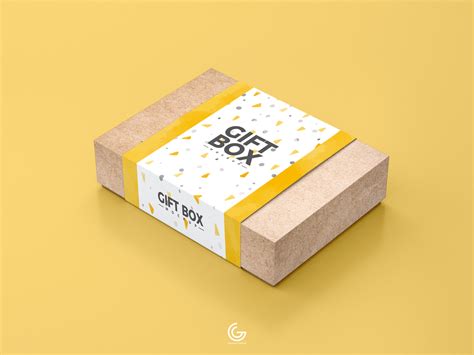 You never know what presentation tools you might need! Free Craft Paper Gift Box Mockup PSD 2018 - Graphic Google ...