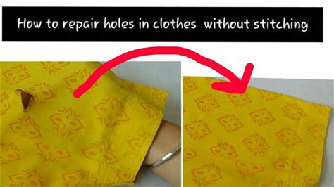 44 How To Fix Holes In Clothes Without Sewing Karinatiammi