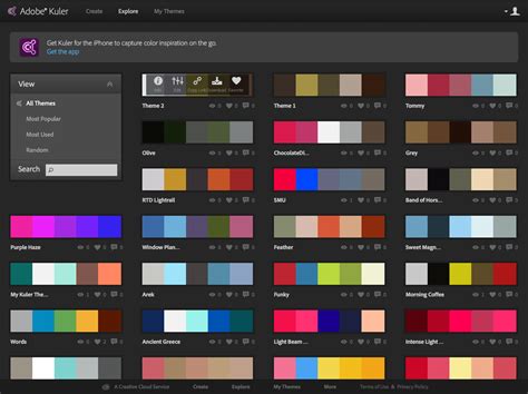 Color Adobe Kuler Una Herramienta Para Diseñadores Gráficos Tips