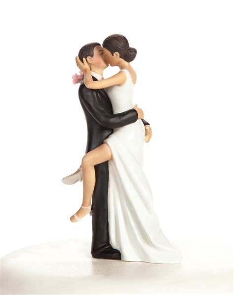 Get brilliant wedding cake topper ideas for your cake! "Funny Sexy" African American Wedding Bride and Groom Cake ...