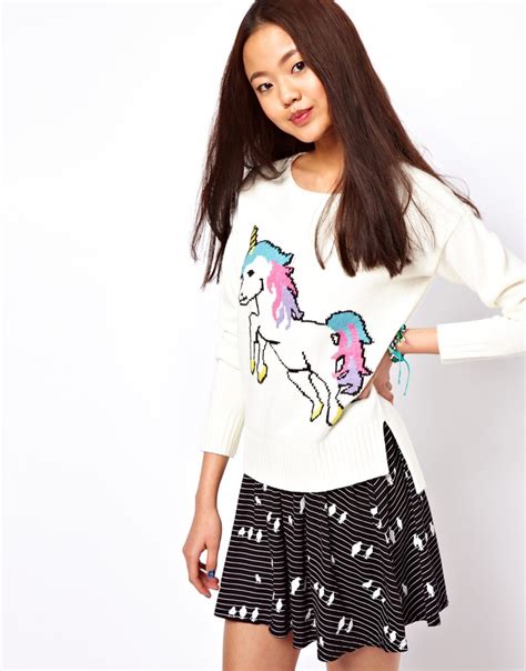 Asos Asos Unicorn Jumper At Asos Unicorn Sweater Fashion Fashion Spot