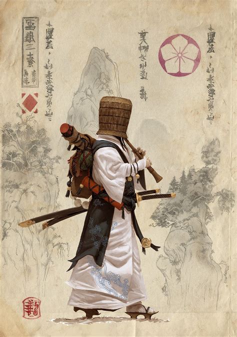 Shinto Of The Lotus Clan Adrian Smith Fantasy Character Design