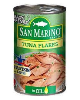 Flakes, san marino corned tuna , san marino tuna. SAN MARINO TUNA FLKES IN OIL 150G - SRS Sulit