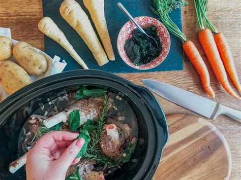 Spring recipe braised lamb shank with minted gravy 24 ideas for lamb gravy recipe.these saucy lamb chops may seem fancy, however mine. Minted Slow Cooker Lamb Shank With Mint Gravy ⋆ ...