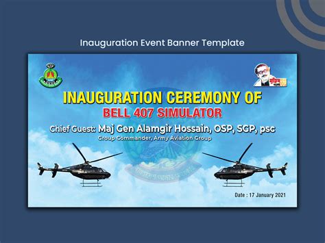 Inauguration Event Banner Template By Shafayat Hossain Srabon On Dribbble