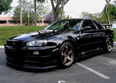 The site owner hides the web page description. Black Nissan Skyline GTR R34 : Autos