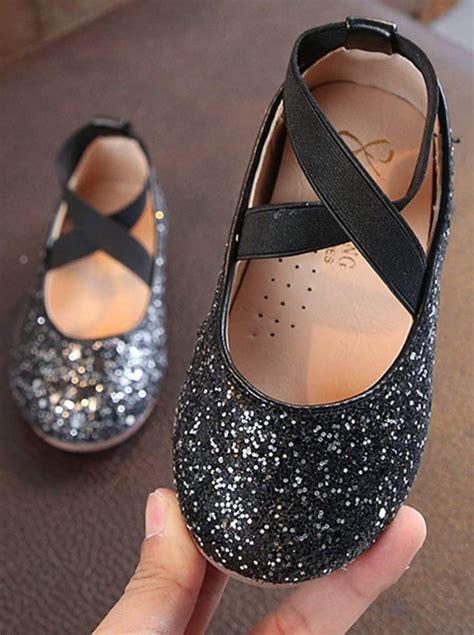 Girls Sparkly Glitter Ballet Flats By Liv And Mia Mia Belle Girls
