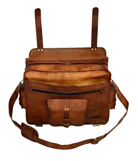 Digital Rajasthan Vintage Leather Craft Real Leather Travel Luggage