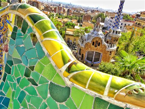 Barcelone Gaudi Parc Gaudi Park Guell Barcelona Fairyland Of Gaudi