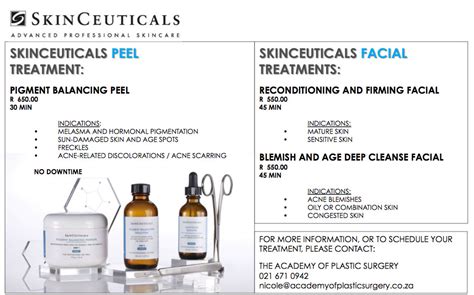 Skinceuticals Treatments Academy Of Plastic Surgery