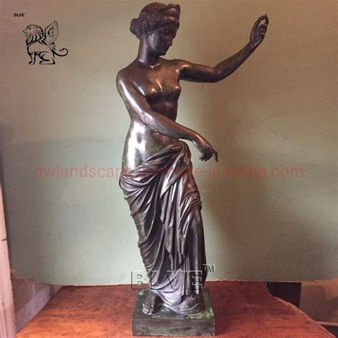 Femme Nue De Plein Air Blve D Esse Grecque Aphrodite Statue De La Taille De La Vie En Laiton De