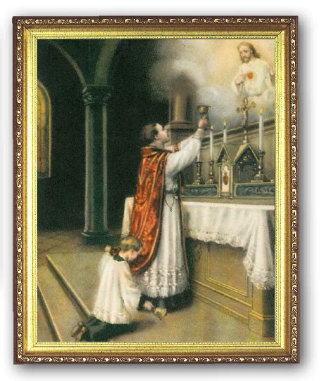Priest At Altar 8x10 Framed Picture Pictures