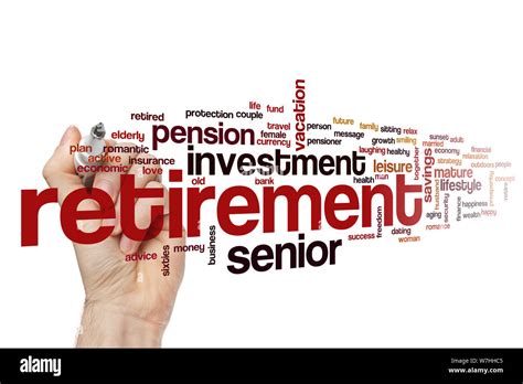 Retirement Word Cloud Concept Stock Photo Alamy