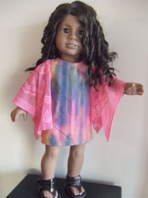 18 girl doll clothes ruffled sleeve a line dress with etsy doll clothes american girl