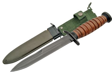Wwii M3 12 Double Edged Reproduction Full Tang Trench Knife Whard
