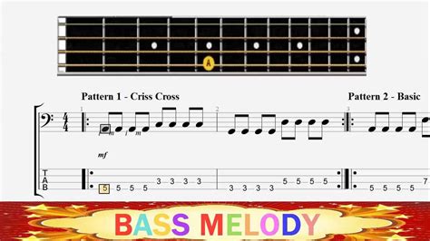 Common Bass Patterns 1 To 10 Beginner Bass Lesson Youtube