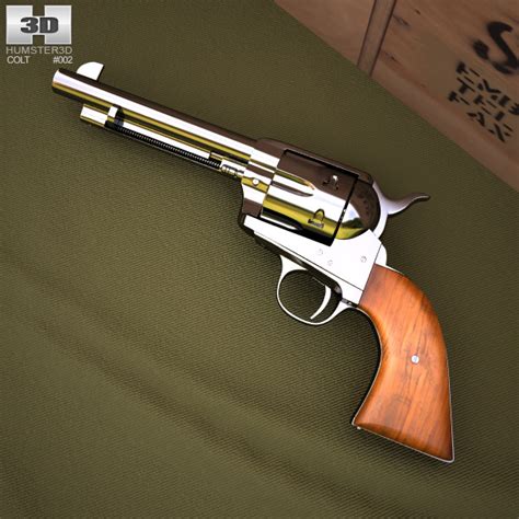 Colt Single Action Army 1873 3d Model Weapon On Hum3d