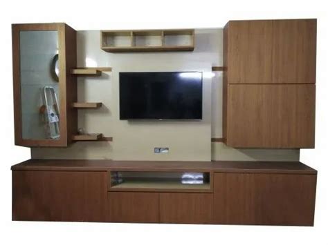 Brown Wall Mounted Wooden Tv Cabinet For Home Living Room At Rs 800