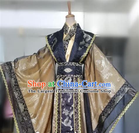 Traditional Chinese Ancient Imperial Emperor Costume And Handmade