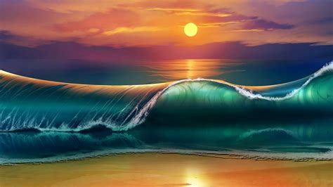 Sunrise Ocean Waves Wallpapers Top Free Sunrise Ocean Waves