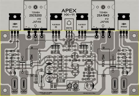 Easy amplifier circuit diagram using 2n3055 only: PCB Layout Design - Electronic Circuit