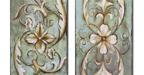 French Country S2 Ancathus Wood Panels Wall Art Antiqued Distressed