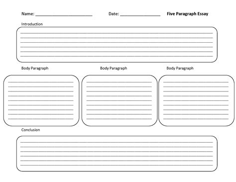 Designed specifically for second grade, our 2nd grade writing workbook has.75 inch ruled horizontal paper with a dotted midline that has been used successfully in schools for decades. Five Paragraph Template Worksheet | Writing worksheets ...