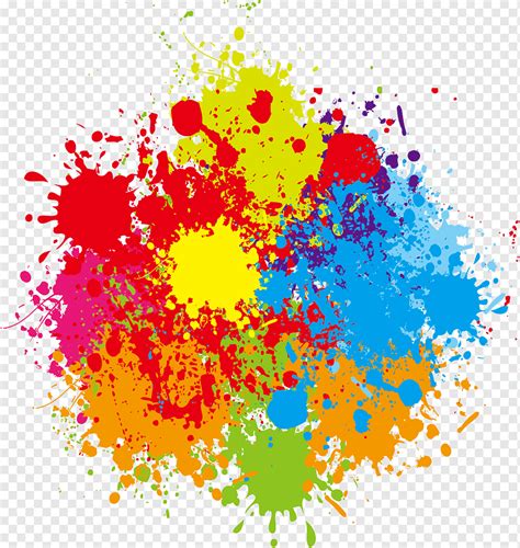 Pigment Splash Effect Colour Splash Art Png Pngwing