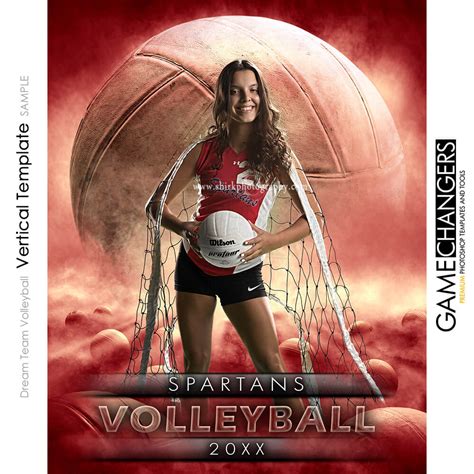 Dream Team Volleyball Photoshop Templates Tutorial ⋆ Game Changers By