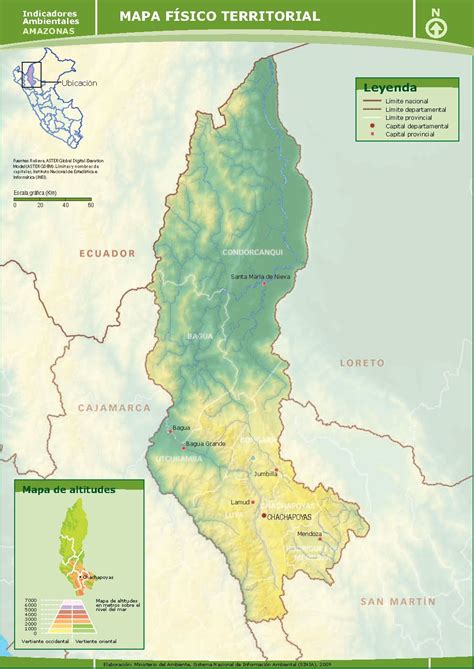 Mapa Del Amazonas Provincia Municipios Turístico Y Carreteras De