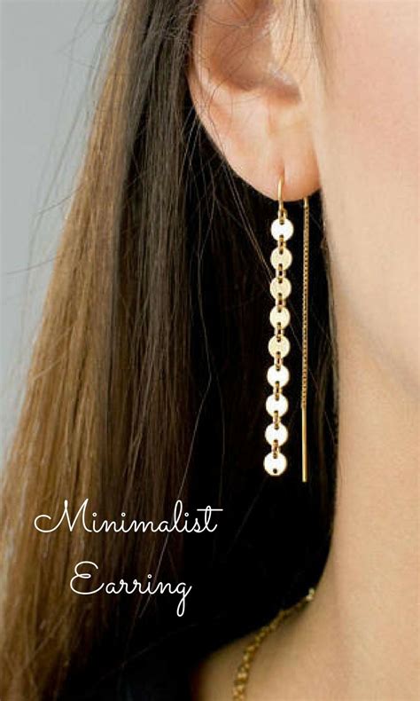 Modern And Minimal Design Long Danglethreader Earring A Stylish Way To