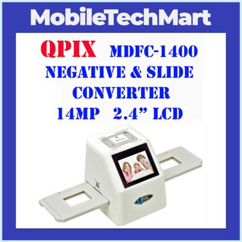 Qpix Mdfc 1400 Digital Negative Slide Scanner Converter 14mp 110135