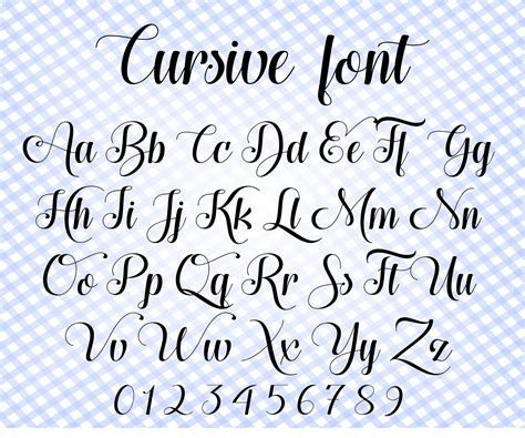 Cursive Font Svg Calligraphy Font Svg Calligraphy Script Etsy Images