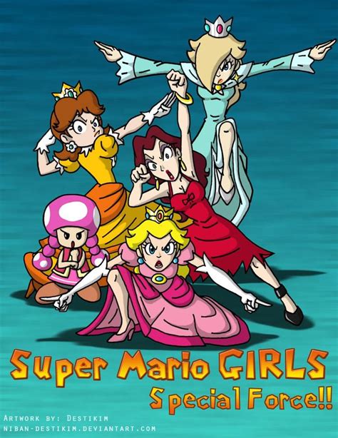 Super Mario Girls Special Force By Niban Destikim On Deviantart