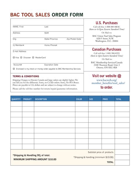 sales order form templates  allbusinesstemplatescom
