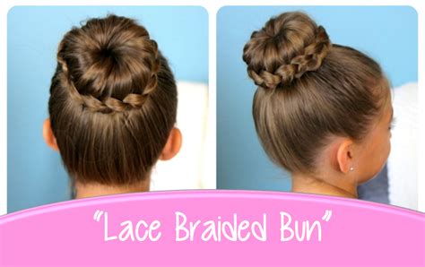 lace braided bun cute updo hairstyles cute girls hairstyles