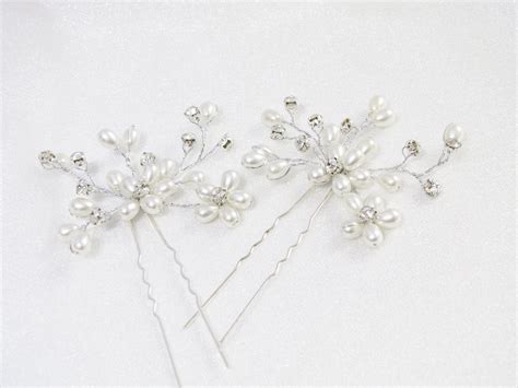 Set Of 5 Bridal Hair Pins Wedding Hair Pin With Pearl Etsy Uk