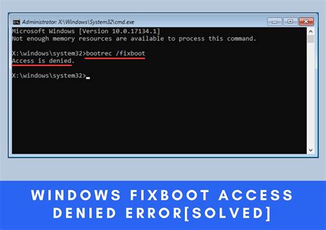 Windows Fixboot Access Denied Error Fixed Studytonight