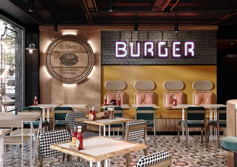 Echa Un Vistazo A Este Proyecto Behance Burger Restaurant